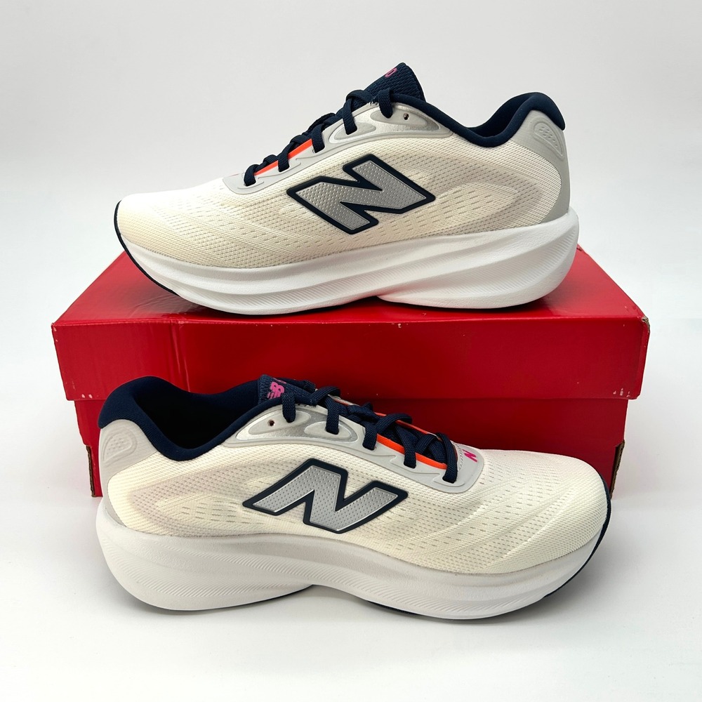 New Balance Fresh Foam 680 v9 Womens Running Shoes Sz. 6.5 White Orange Pink NEW - Picture 2 of 7